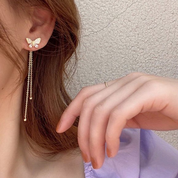 Butterfly Earrings - Picture 2 of 2